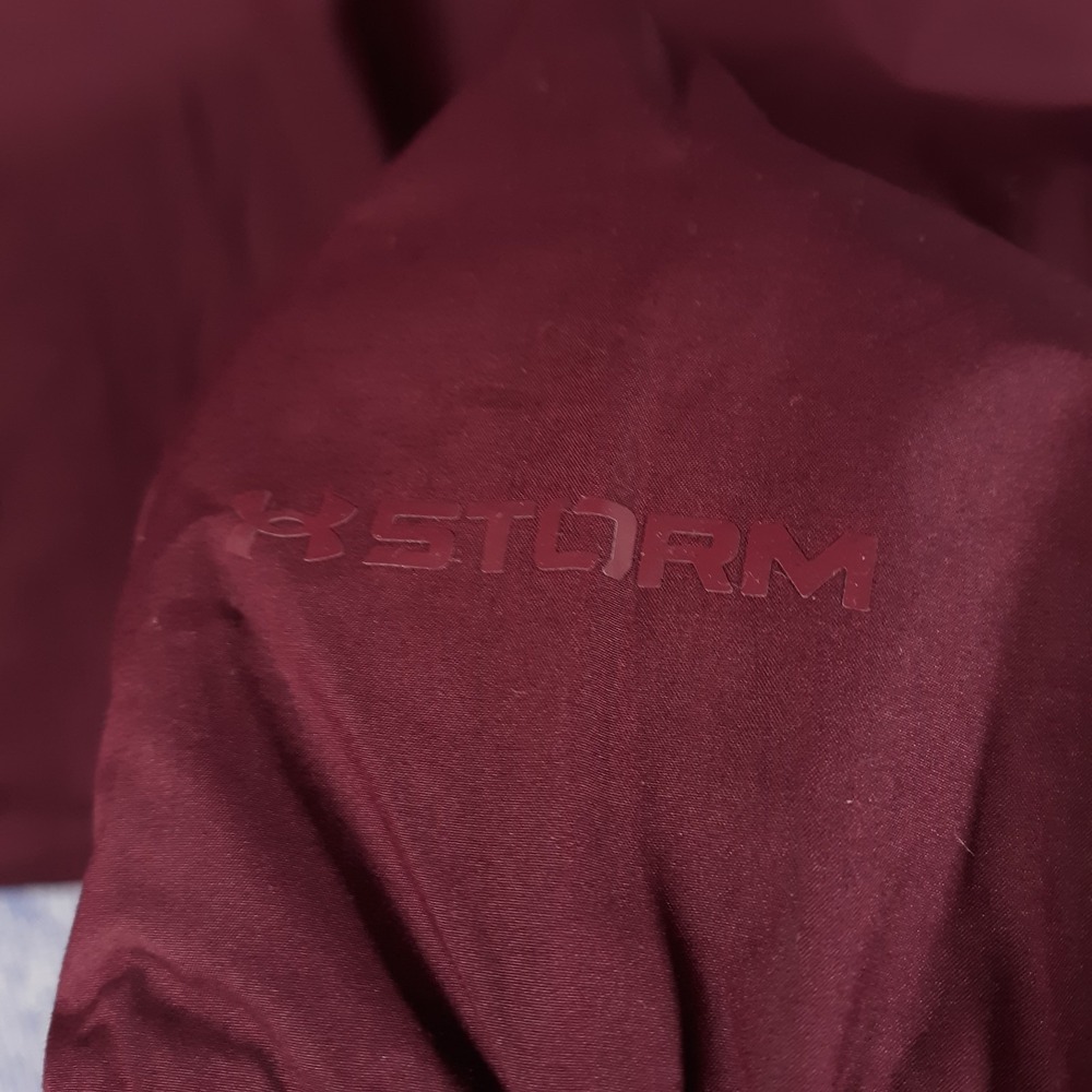 Under Armour Iron Paradise Barbell Club Jacket Project Rock Maroon Mens Large - Picture 10 of 13